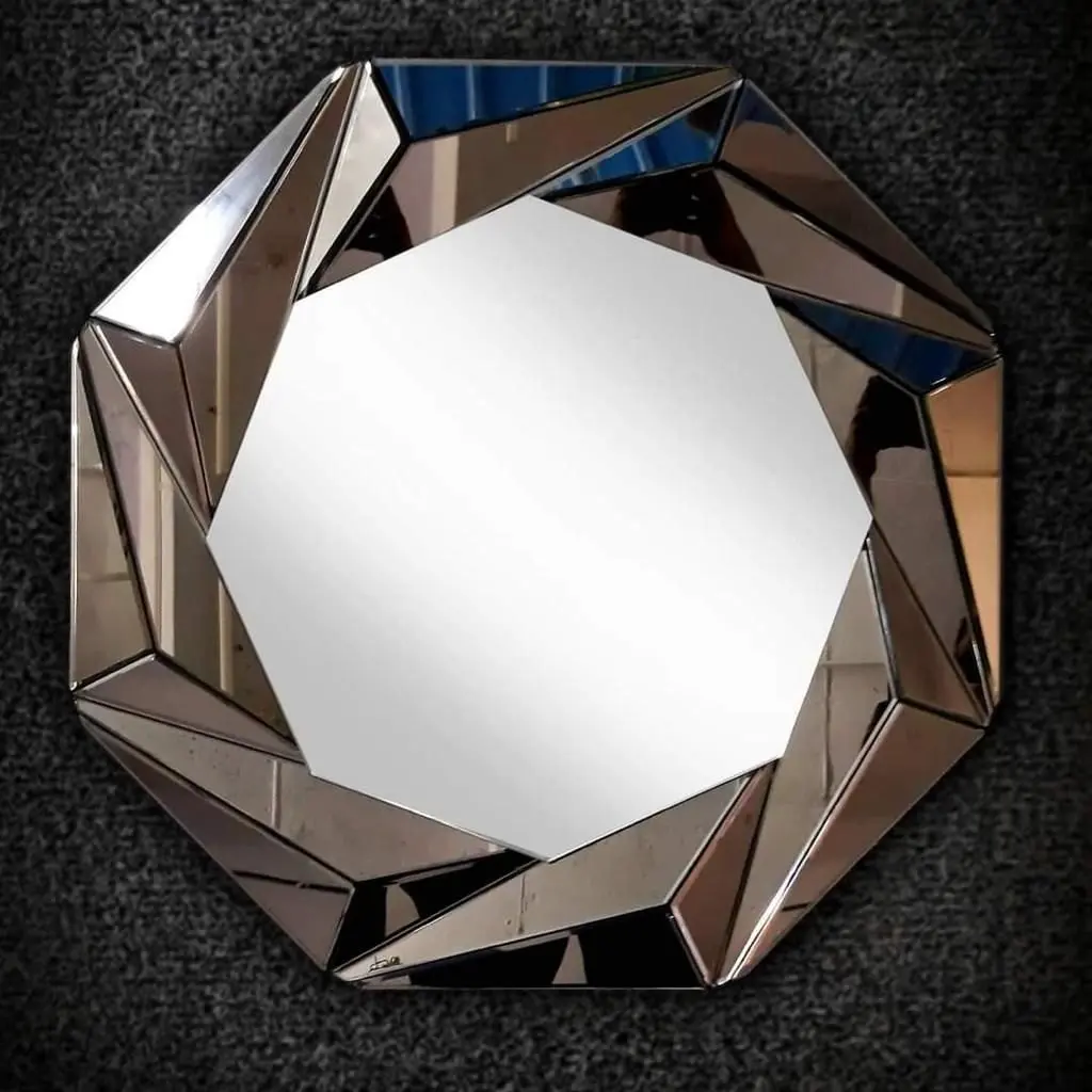 LEATHER MIRROR ANTIQUES